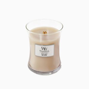 White honey נר ריחני שעון חול בינוני